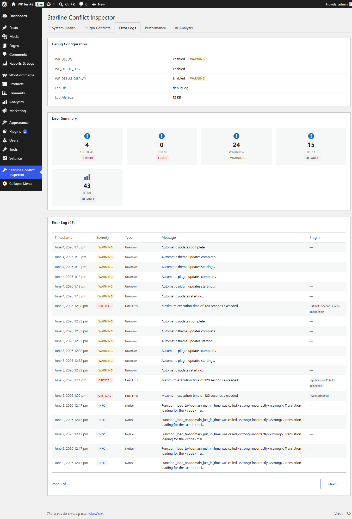 Starline Conflict Inspector screenshot 3